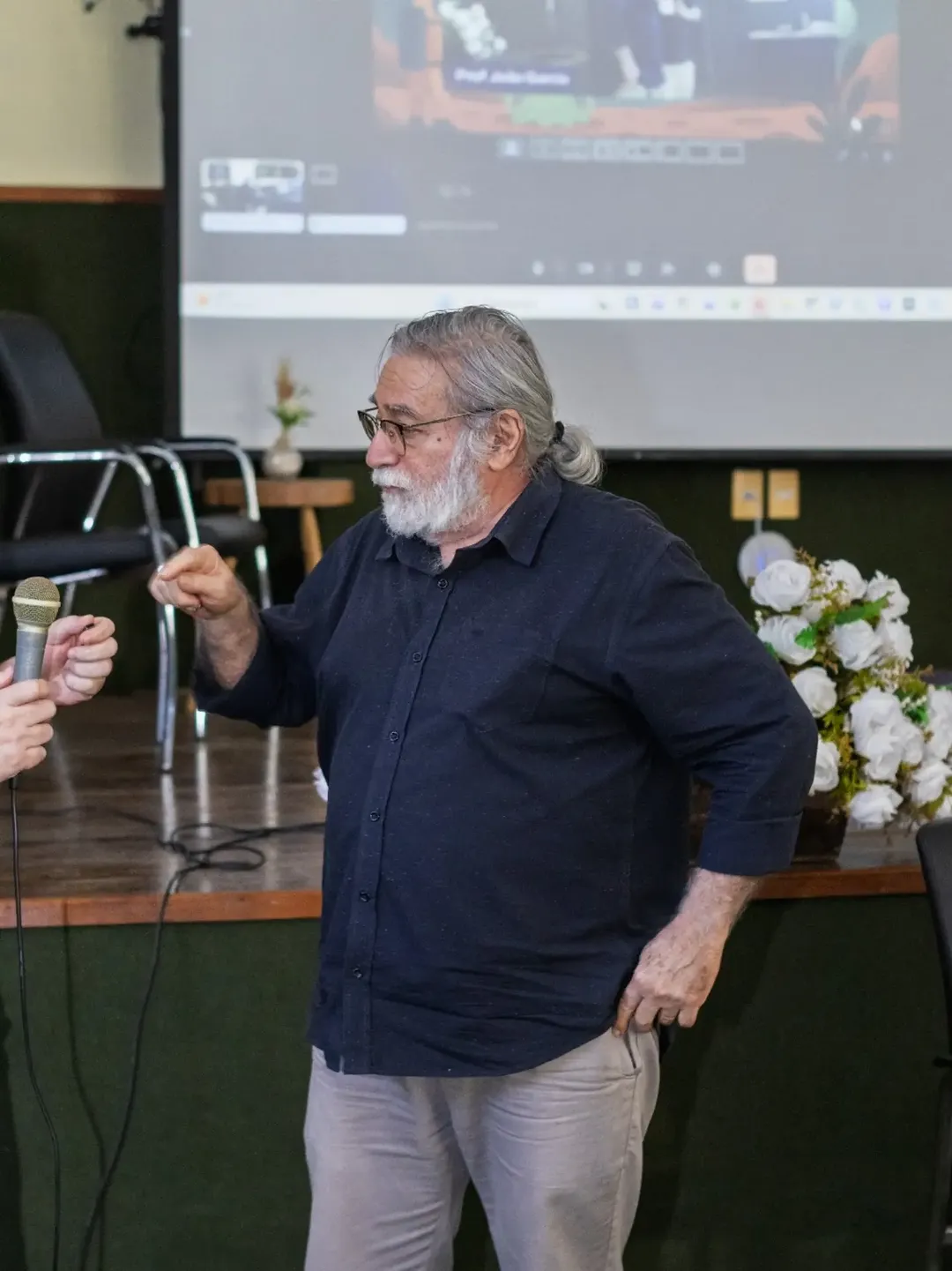 Palestra de encerramento do I ENEASTRO sobre a importância dos planetários com o Prof. Demerval Carneiro