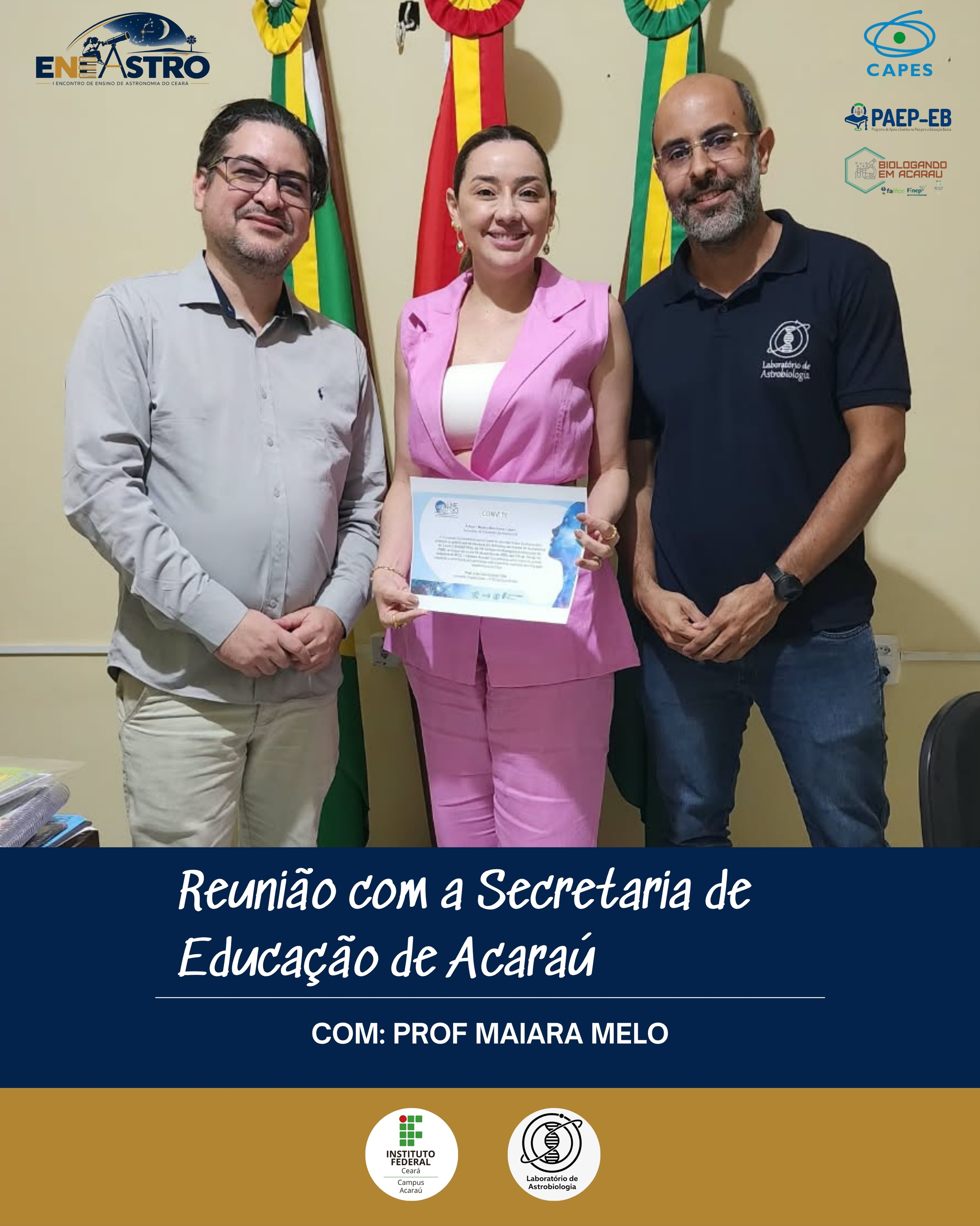 Reunião na Secretaria de Educação de Acaraú